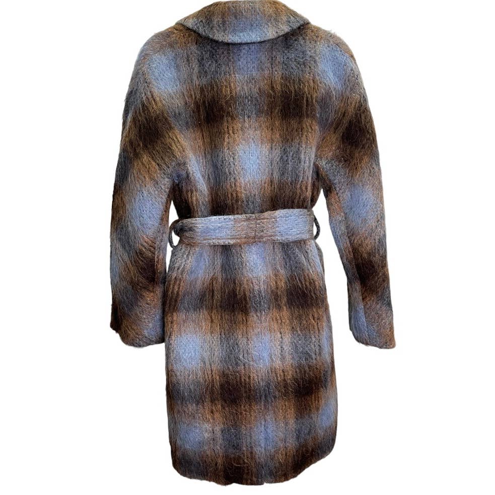 Vince NY Revolve Mohair Alpaca Wool Blend Plaid Belted Coat XS New - Premium  from Vince - Just $499.0! Shop now at Finds For You