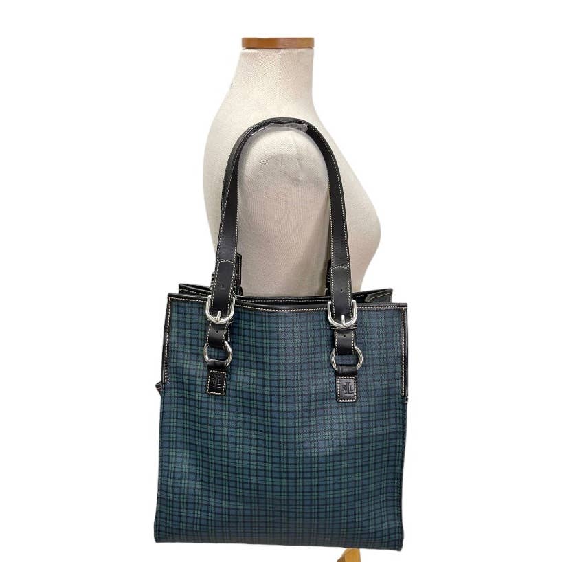 Vintage Lauren Ralph Lauren Blackwatch Plaid Tote Diaper Bag Commuter Bag - Premium  from Lauren Ralph Lauren - Just $179.00! Shop now at Finds For You