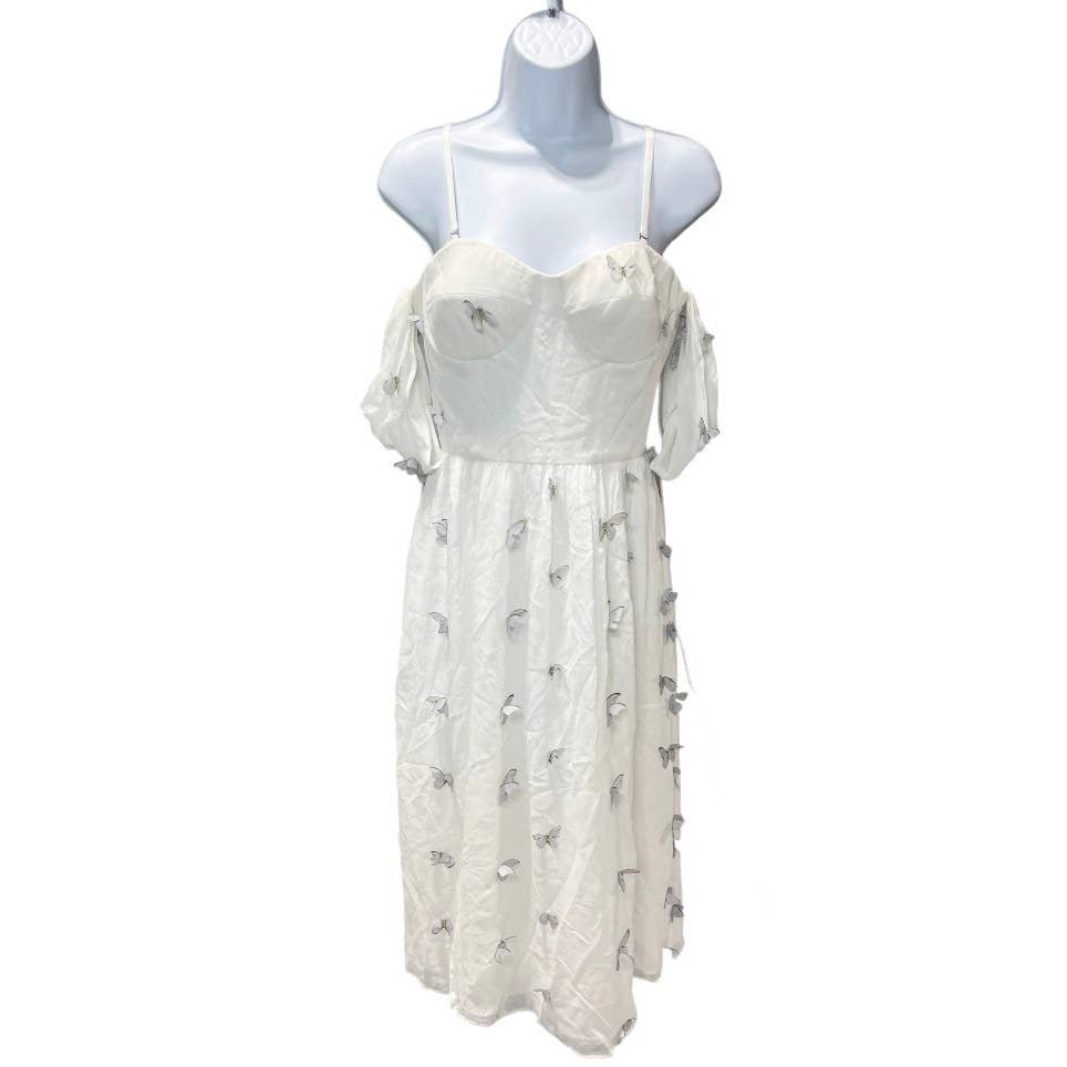 Dress The Population Black Label Reagan Butterly Appliqué Dress Size S Off White - Premium  from Dress The Population - Just $149.0! Shop now at Finds For You