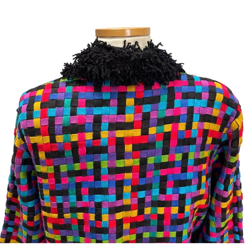 Vintage 90’s Michael Simon Woven Knit Colorful Size XL - Premium  from Michael Simon - Just $99.0! Shop now at Finds For You