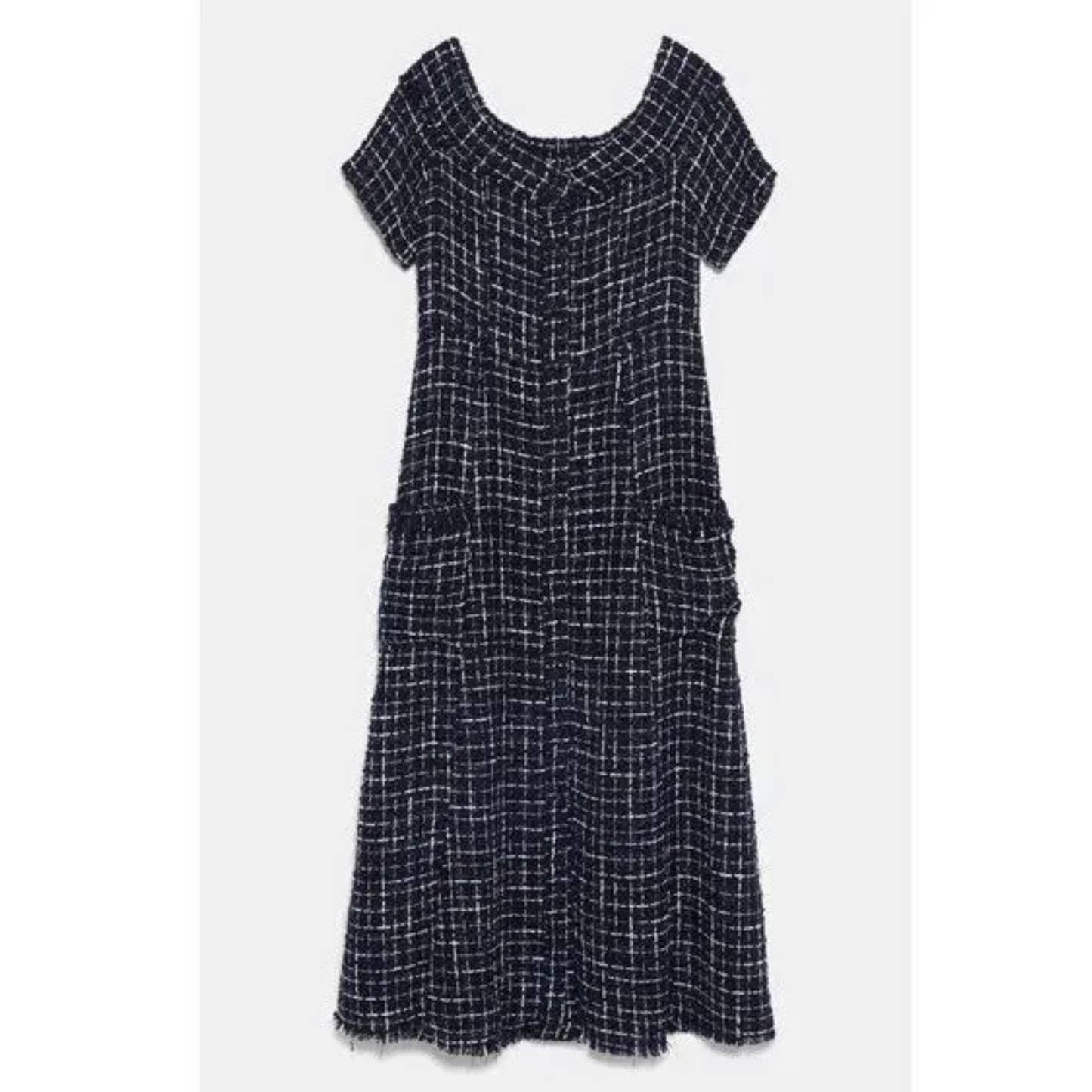 Zara Tweed Midi Dress ASO Queen Letizia Spain Blogger Favorite XL New - Premium  from ZARA - Just $139.0! Shop now at Finds For You