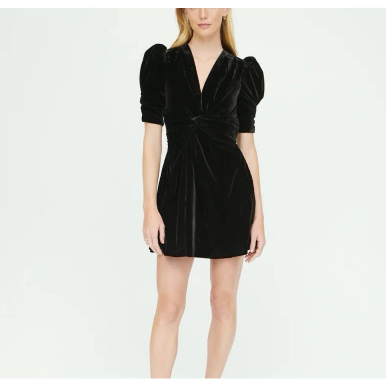rhode black velvet dress Leanna Twist Front Size Large New – Finds For You Slinky Black Maxi Dress endearing and elevating – Collection:WK52REPEAT Width Size:1E