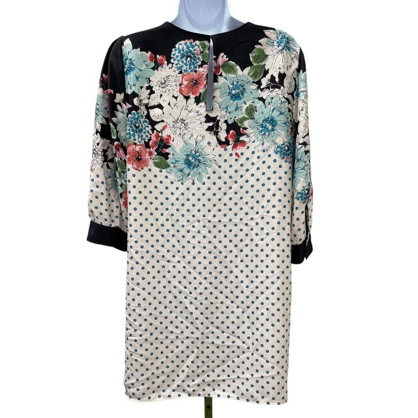 Zara Polka Dot and Floral Dress Size M - Premium  from ZARA - Just $59.0! Shop now at Finds For You