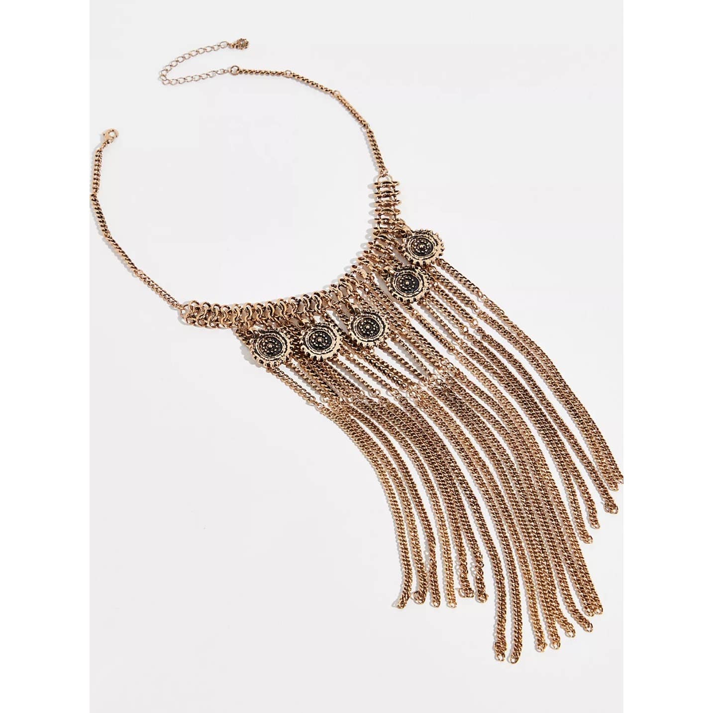 Free People Queen of the Rodeo Necklace Bohemian Fringe Gold New - Premium  from Free People - Just $89.00! Shop now at Finds For You