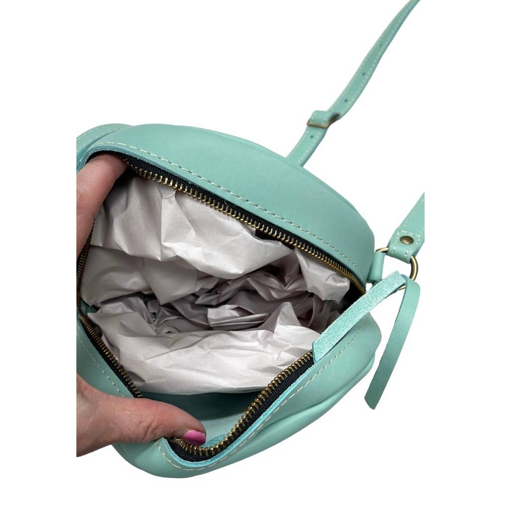 Portland Leather Goods Large Circle Crossbody Handbag  Purse New Mint - Premium  from Portland Leather Goods - Just $129.0! Shop now at Finds For You
