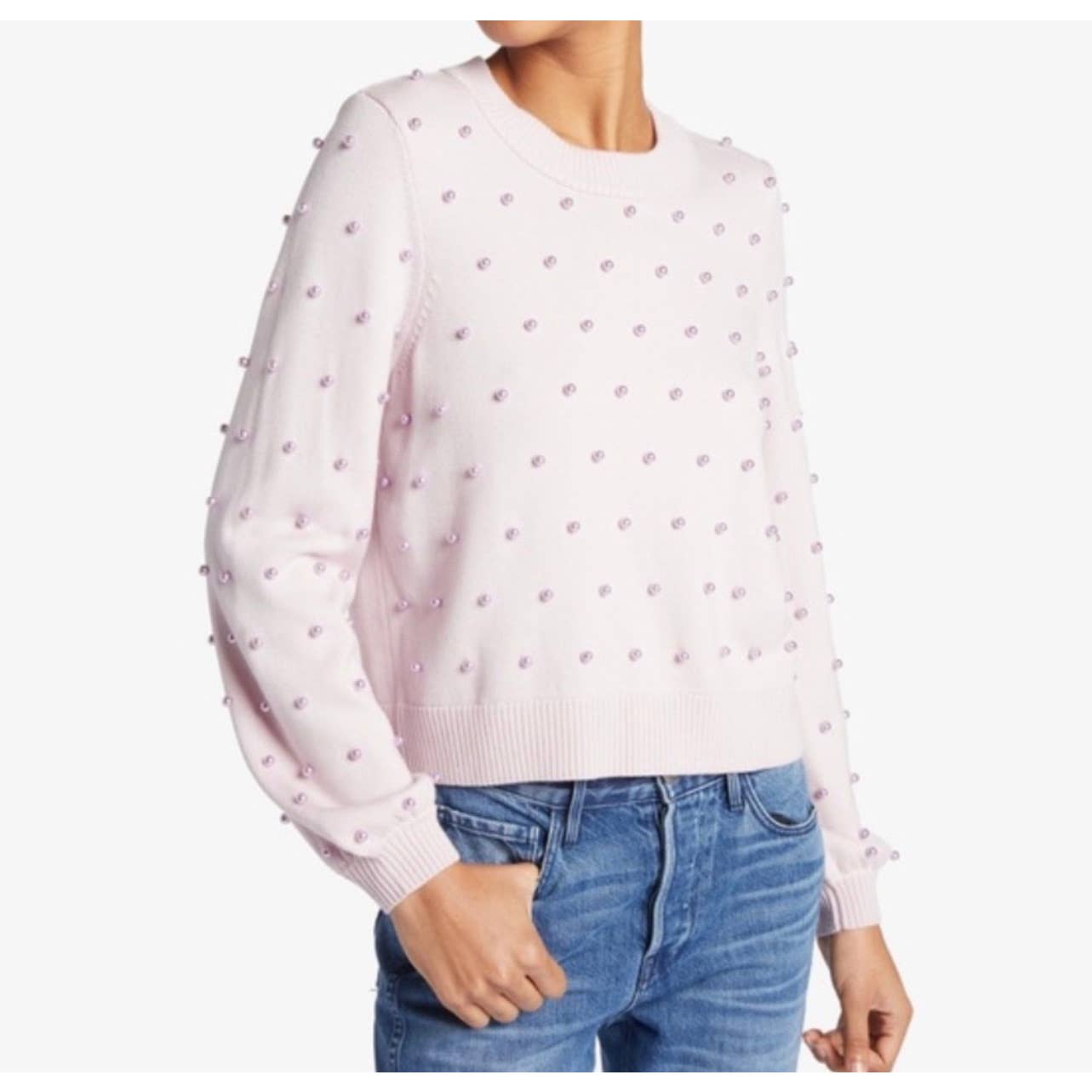 Milly Revolve Pearl Sweater Knit Crew Neck Wool Size P New - Premium  from MILLY - Just $175.0! Shop now at Finds For You