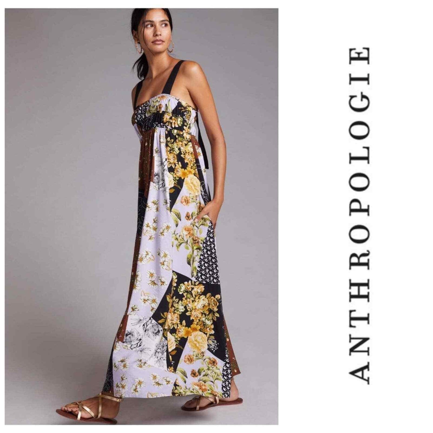 Anthropologie Maeve Floral Maxi Dress Patchwork Size M NEW - Premium Clothing, Shoes & Accessories:Women:Women's Clothing:Dresses from Anthropologie - Just $163.62! Shop now at Finds For You