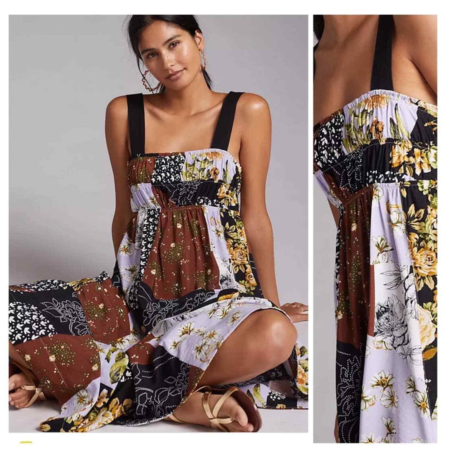 Anthropologie Maeve Floral Maxi Dress Patchwork Size M NEW - Premium Clothing, Shoes & Accessories:Women:Women's Clothing:Dresses from Anthropologie - Just $163.62! Shop now at Finds For You