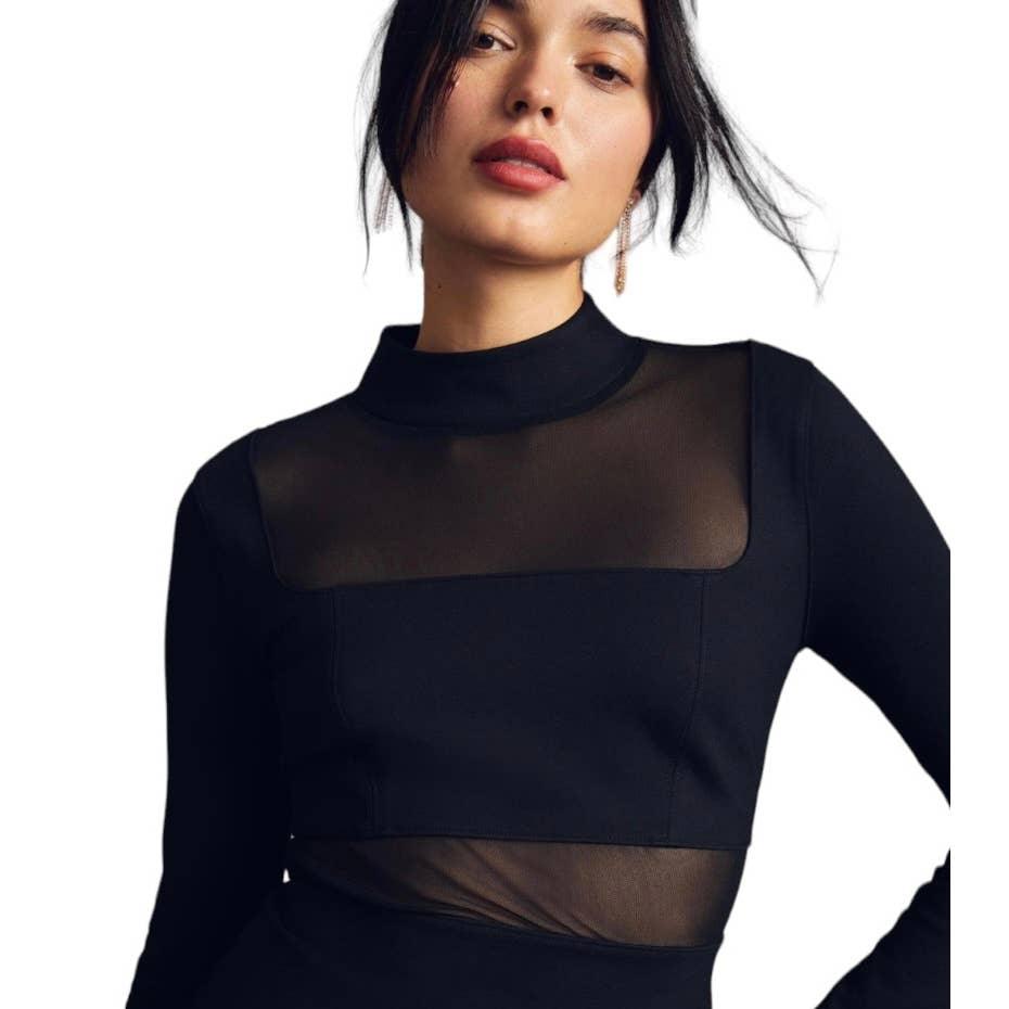 Anthropologie Maeve Sheer Side Slit Dress Body Con Size S Black Finds For You Anthropologie Maeve Sheer Side Slit Dress Body Con Size S Black Finds For You