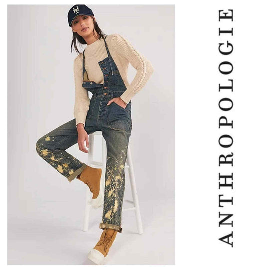 Anthropologie Pilcro The Painters Denim Overalls NEW Size 27 - Premium Clothing, Shoes & Accessories:Women:Women's Clothing:Jumpsuits & Rompers from Anthropologie - Just $99.99! Shop now at Finds For You