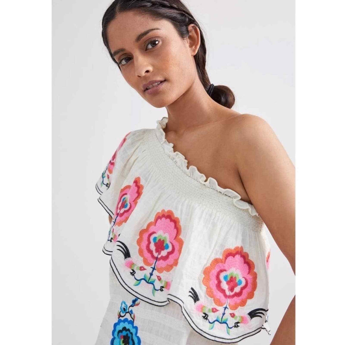 Anthropologie Plenty Tracy Reese Embroidered One Shoulder Dress NEW Plus 1X - Premium Clothing, Shoes & Accessories:Women:Women's Clothing:Dresses from Anthropologie - Just $116.00! Shop now at Finds For You