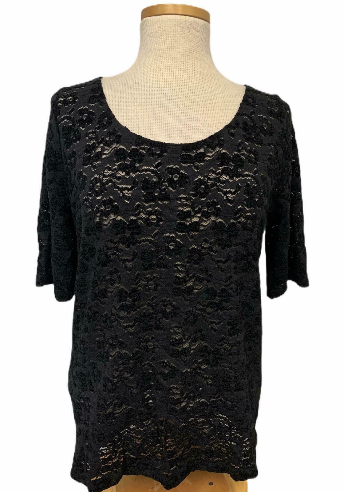 Anthropologie PURE + GOOD Lace Top Color Size XL Black - Premium Clothing, Shoes & Accessories:Women:Women's Clothing:Tops from Pure + Good - Just $22.71! Shop now at Finds For You