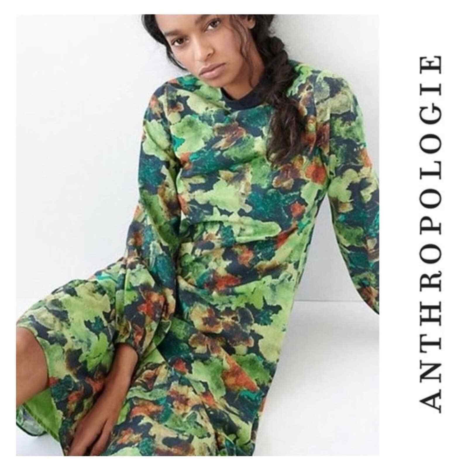 Anthropologie Raquela Maxi Dress Samant Chahaun Green Floral Plus Size 2X - Premium Clothing, Shoes & Accessories:Women:Women's Clothing:Dresses from Anthropologie - Just $160.00! Shop now at Finds For You