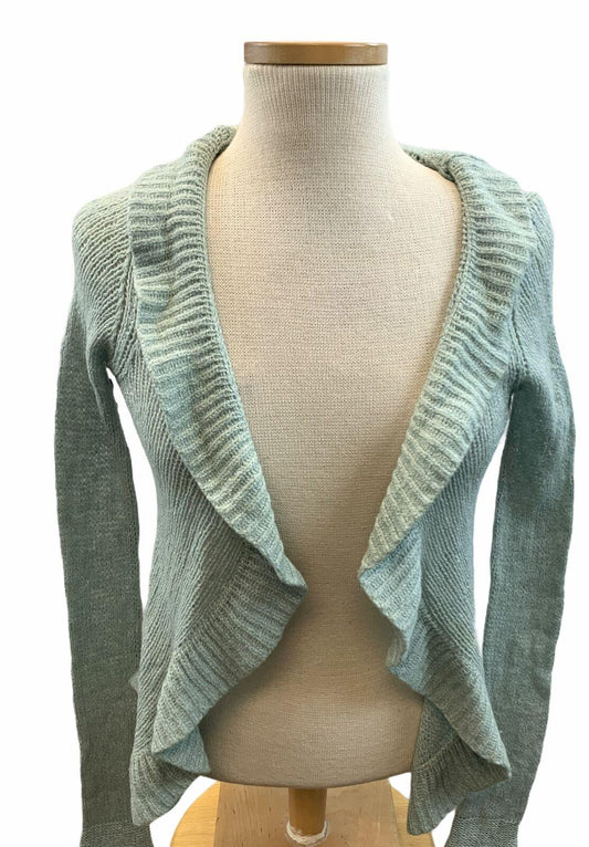 Anthropologie Sleeping On Snow Green Ruffle Open Front Cardigan Womens Size S - Premium Clothing, Shoes & Accessories:Women:Women's Clothing:Sweaters from Anthropologie - Just $22.71! Shop now at Finds For You