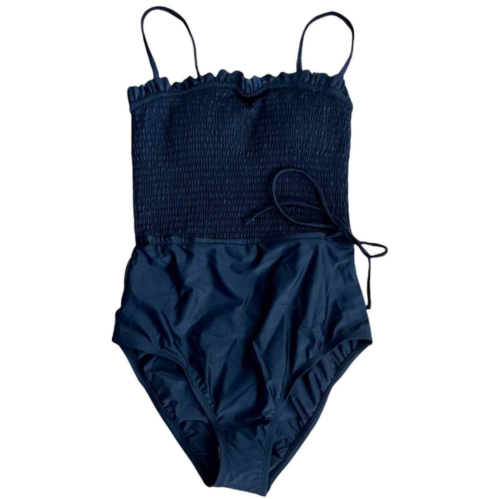 Anthropologie Smocked One Piece Swimsuit Bathing Suit Size Small Black - Premium Clothing, Shoes & Accessories:Women:Women's Clothing:Swimwear from Anthropologie - Just $130.29! Shop now at Finds For You