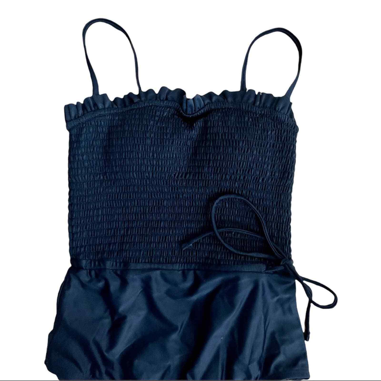 Anthropologie Smocked One Piece Swimsuit Bathing Suit Size Small Black - Premium Clothing, Shoes & Accessories:Women:Women's Clothing:Swimwear from Anthropologie - Just $130.29! Shop now at Finds For You