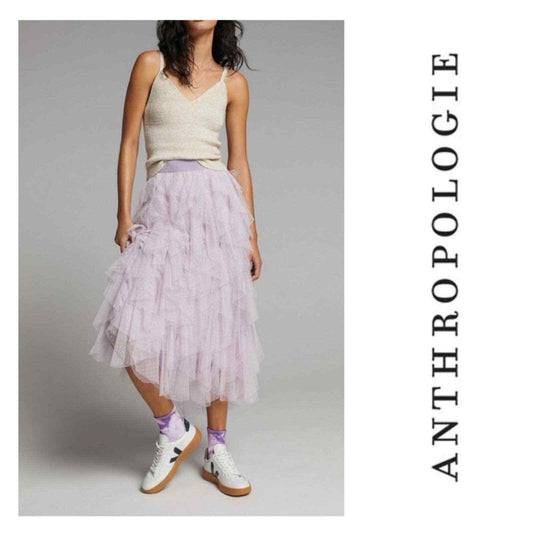 Anthropologie Tesia Tiered Tulle Ruffle Skirt New - Premium Clothing, Shoes & Accessories:Women:Women's Clothing:Skirts from Anthropologie - Just $140.00! Shop now at Finds For You