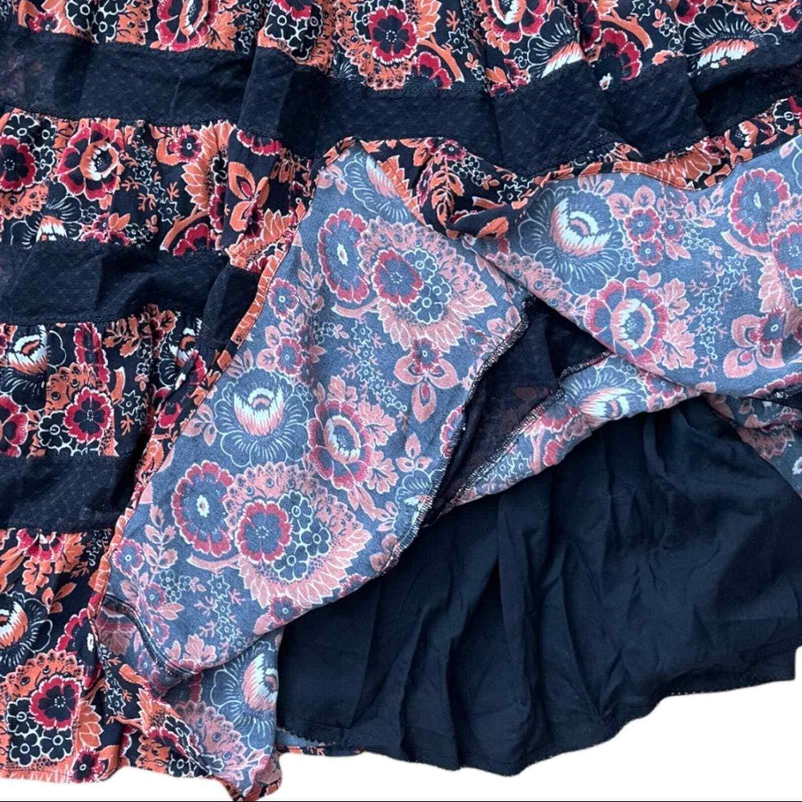 Anthropologie Tiered Maxi Skirt Boho Tulle Floral Size Small Medium - Premium Clothing, Shoes & Accessories:Women:Women's Clothing:Skirts from Anthropologie - Just $130.29! Shop now at Finds For You