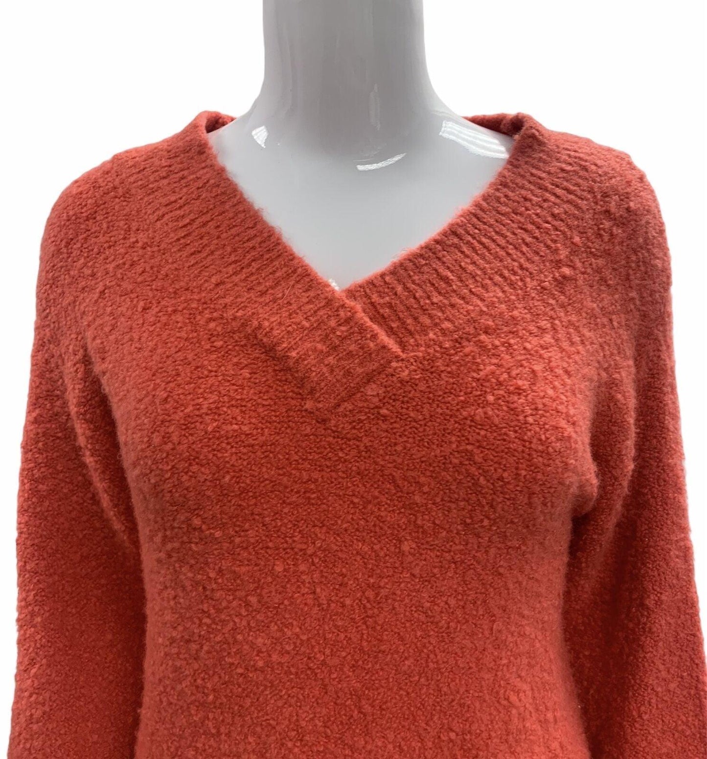 Anthropologie V Neck Fuzzy Soft Sweater Pullover Size XS Coral - Premium Clothing, Shoes & Accessories:Women:Women's Clothing:Sweaters from Anthropologie - Just $22.71! Shop now at Finds For You