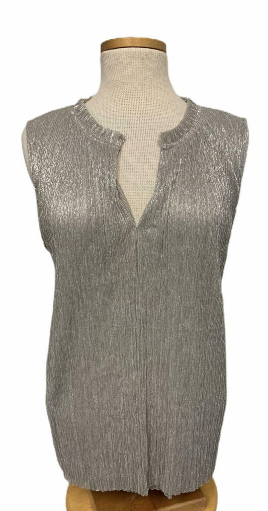 Anthropologie Vanessa Virginia Crinkle Metallic Smocked Top Size Extra Large - Premium Clothing, Shoes & Accessories:Women:Women's Clothing:Tops from Vanessa Virginia - Just $22.71! Shop now at Finds For You