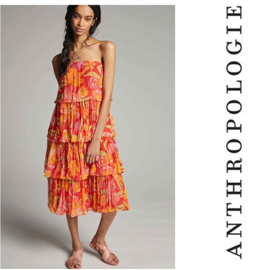 Anthropologie Verb Ravenna Tiered Midi Dress Size Small NWT - Premium Clothing, Shoes & Accessories:Women:Women's Clothing:Dresses from Anthropologie - Just $140.39! Shop now at Finds For You