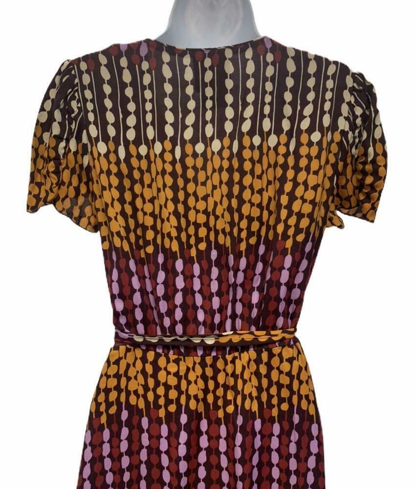 Anthropologie x Anna Sui Faux Wrap Belted Dress Boho Graphic Size 6 RARE - Premium Clothing, Shoes & Accessories:Women:Women's Clothing:Dresses from Anthropologie - Just $68.16! Shop now at Finds For You