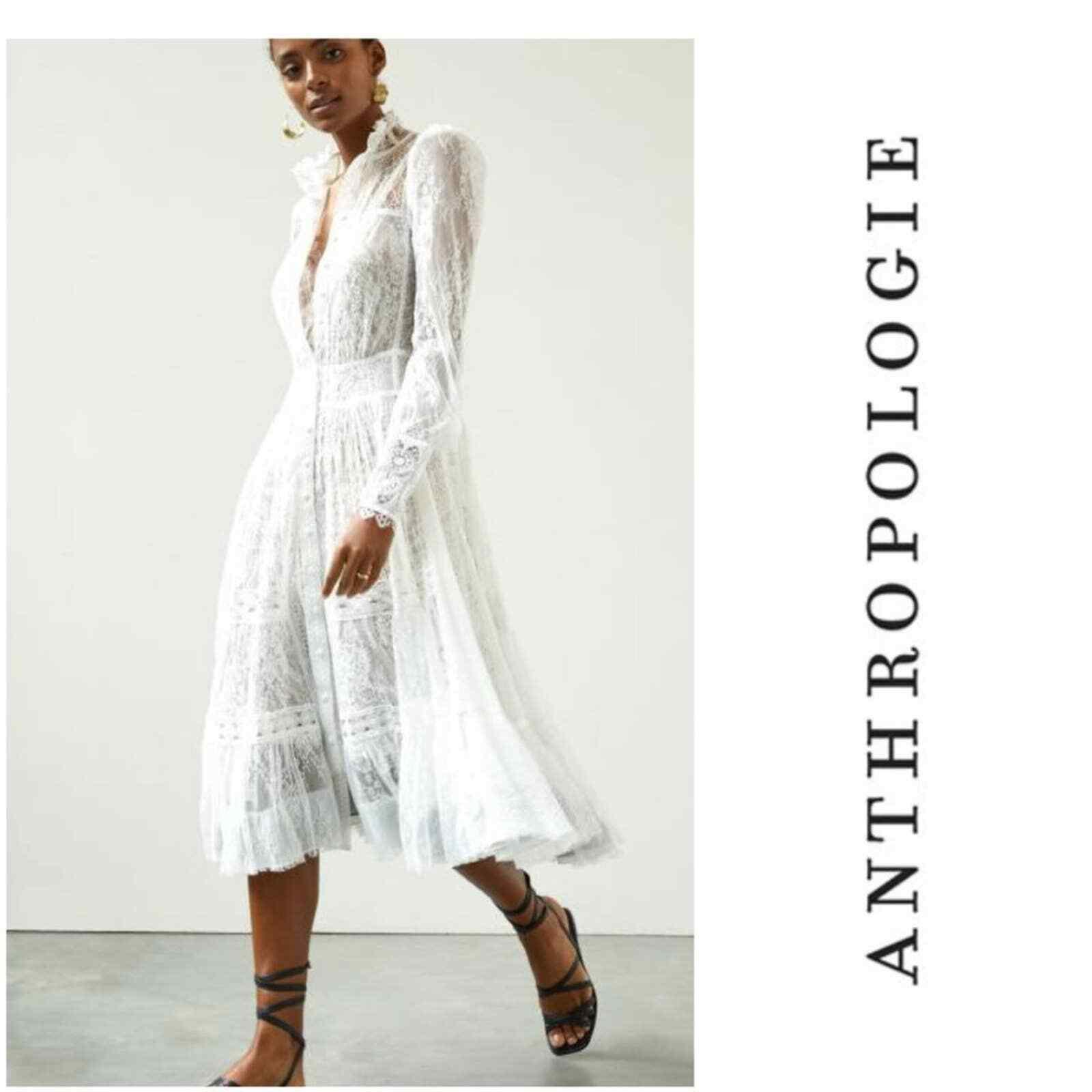 Anthropologie x In Earnest Byron Lars Lacy Midi Dress Size 10 NEW - Premium Clothing, Shoes & Accessories:Women:Women's Clothing:Dresses from Anthropologie - Just $333.30! Shop now at Finds For You