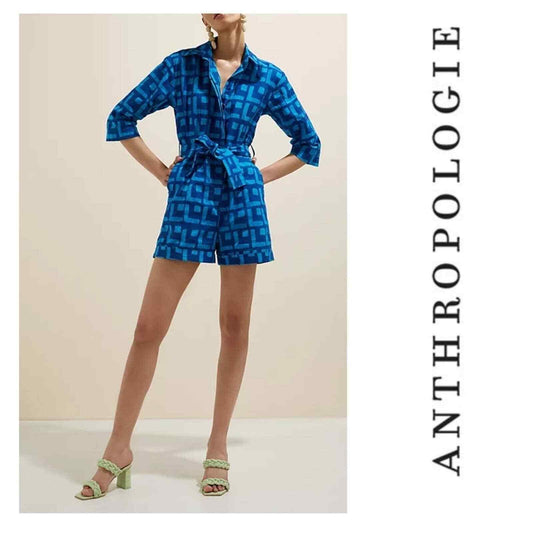 Anthropologie x Sika Geometric Romper Size 6 New - Premium Clothing, Shoes & Accessories:Women:Women's Clothing:Jumpsuits & Rompers from Anthropologie - Just $130.29! Shop now at Finds For You