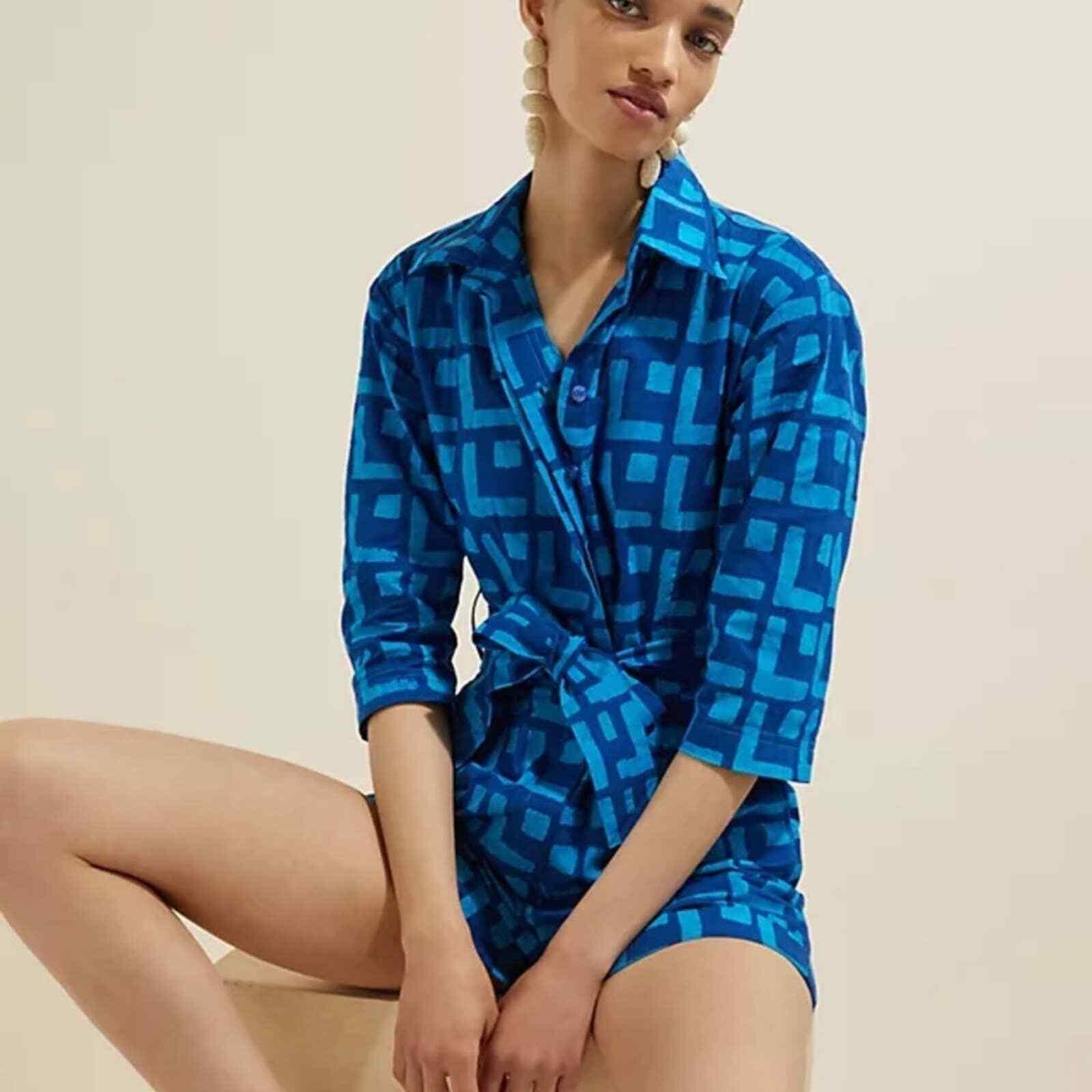 Anthropologie x Sika Geometric Romper Size 6 New - Premium Clothing, Shoes & Accessories:Women:Women's Clothing:Jumpsuits & Rompers from Anthropologie - Just $130.29! Shop now at Finds For You