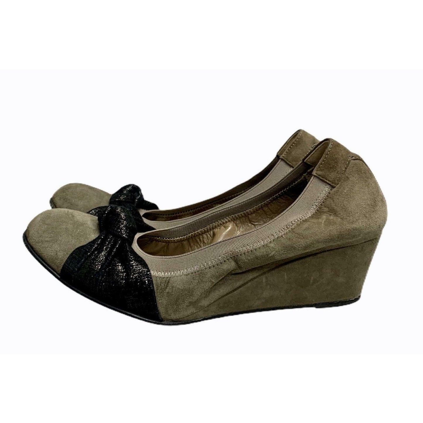 Anyi Lu Rosie Wedge Heels Shoes Comfort Leather Stretch 38 EU - Premium Clothing, Shoes & Accessories:Women:Women's Shoes:Heels from Anyi Lu - Just $45.44! Shop now at Finds For You