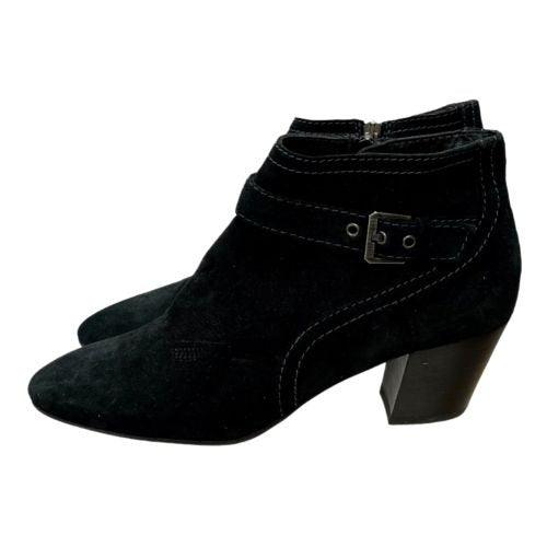 Aquatalia Femme Weatherproof Side Size Booties Ankle Boots Suede Size 9.5 Black - Premium Clothing, Shoes & Accessories:Women:Women's Shoes:Boots from Aquatalia - Just $90.89! Shop now at Finds For You