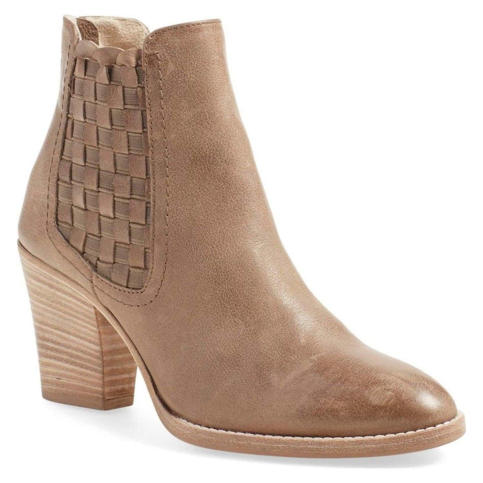 Aquatalia Frannie Leather Bootie Ankle Boots Womens Short Chelsea Boots Size 6 Tan - Premium Clothing, Shoes & Accessories:Women:Women's Shoes:Boots from Aquatalia - Just $106.04! Shop now at Finds For You