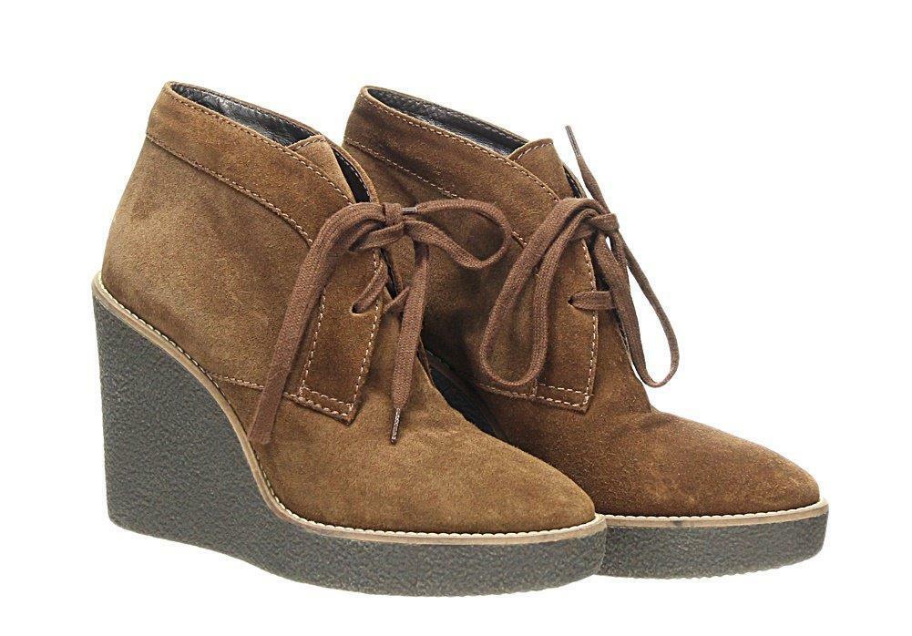 Aquatalia Valeriee Suede Lace-Up Wedge Booties Boots Fashion Boots Size 5.5 - Premium Clothing, Shoes & Accessories:Women:Women's Shoes:Boots from Aquatalia - Just $102.25! Shop now at Finds For You