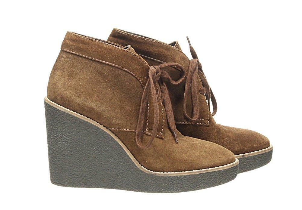 Aquatalia Valeriee Suede Lace-Up Wedge Booties Boots Fashion Boots Size 5.5 - Premium Clothing, Shoes & Accessories:Women:Women's Shoes:Boots from Aquatalia - Just $102.25! Shop now at Finds For You
