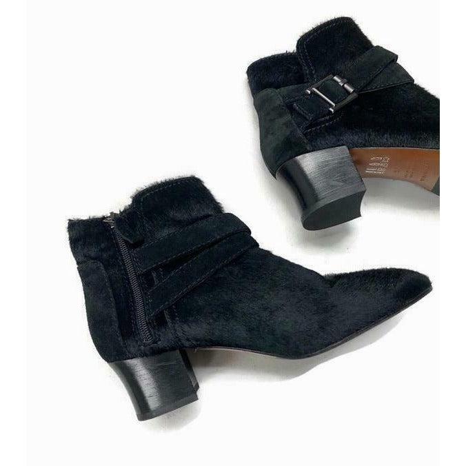 Aquatalia Women's Francique Calf Hair Zip Ankle Boots Booties Size 7.5 Black - Premium Clothing, Shoes & Accessories:Women:Women's Shoes:Boots from Aquatalia - Just $131.29! Shop now at Finds For You
