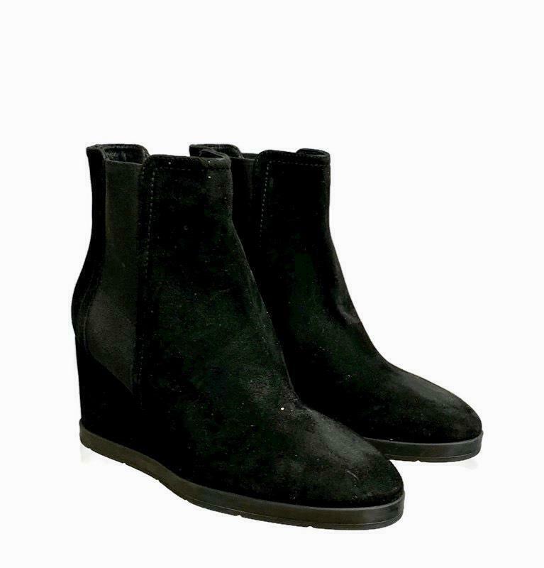 Aquatalia Women's Jaelynn Suede Wedge Weatherproof Booties Ankle Boots 10 Black - Premium Clothing, Shoes & Accessories:Women:Women's Shoes:Boots from Aquatalia - Just $143.90! Shop now at Finds For You