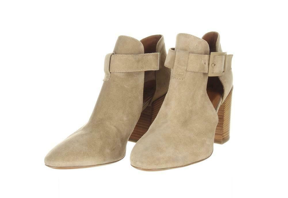 Aquatalia Women's Suede Cutout Booties Tan Ankle Boots Booties Sz. 5.5. - Premium Clothing, Shoes & Accessories:Women:Women's Shoes:Boots from Aquatalia - Just $131.29! Shop now at Finds For You