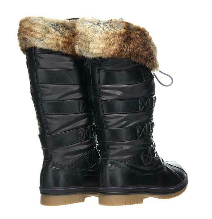 Aquatherm Women's Santana Canada Donatella Tall Winter Lace Up Boots Faux Fur 6 - Premium Clothing, Shoes & Accessories:Women:Women's Shoes:Boots from Santana Canada - Just $45.44! Shop now at Finds For You