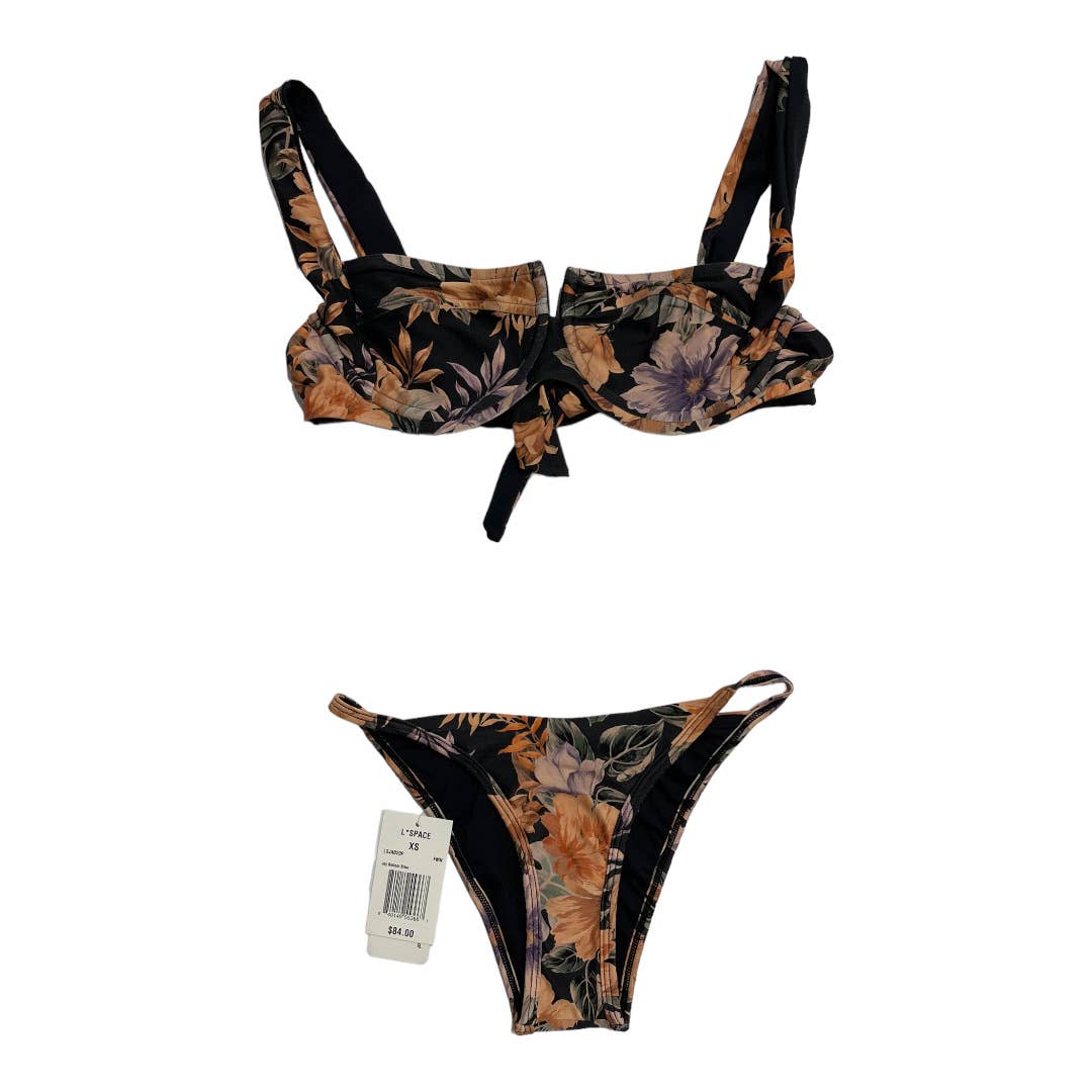 L*SPACE Set Camellia Floral Bikini Top Jay Bikini Bottom Swimsuit XS New - Premium  from L*SPACE - Just $99.0! Shop now at Finds For You