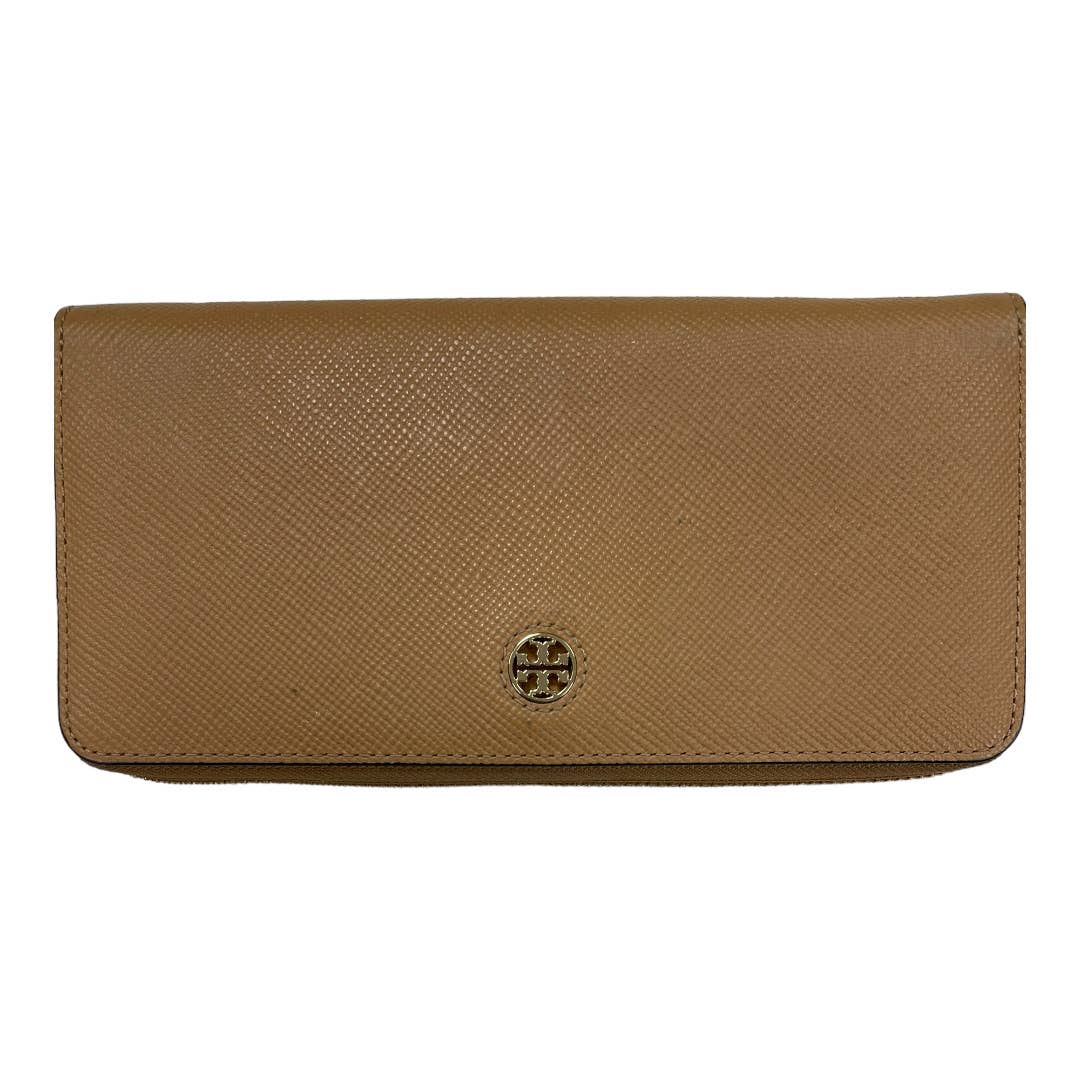 Tory Burch Robinson Continental Long Leather Wallet Camel - Premium  from Tory Burch - Just $159.00! Shop now at Finds For You
