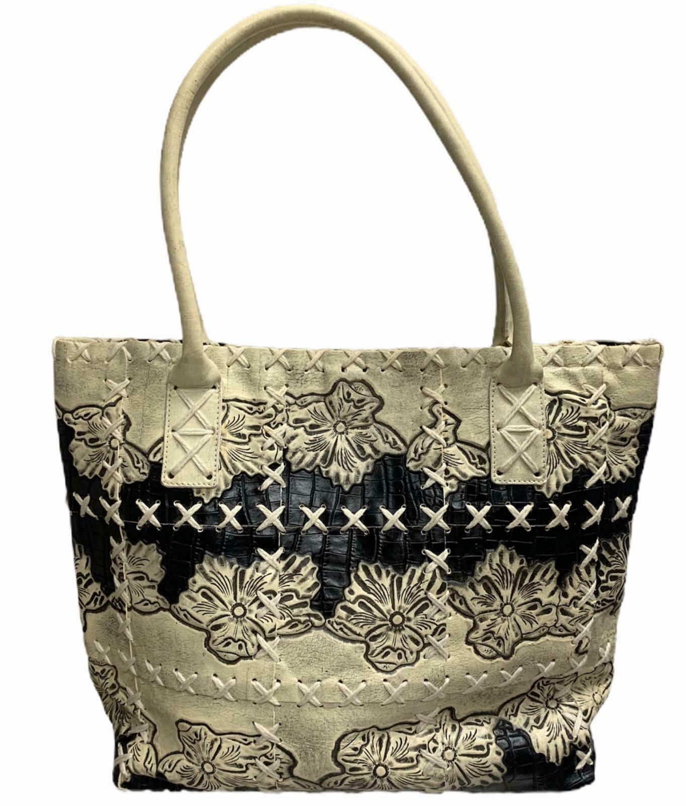Berge Handbag Purse Tote Made In Italy Leather Patchwork Boho Artisan Designer - Premium Clothing, Shoes & Accessories:Women:Women's Bags & Handbags from Berge Made in Italy - Just $60.59! Shop now at Finds For You