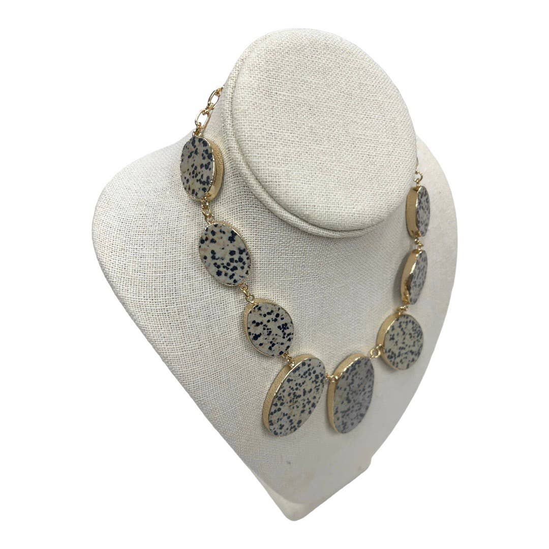 Anthropologie Beth Ward Studio Neutral Stone Statement Necklace New - Premium  from Anthropologie - Just $79.0! Shop now at Finds For You