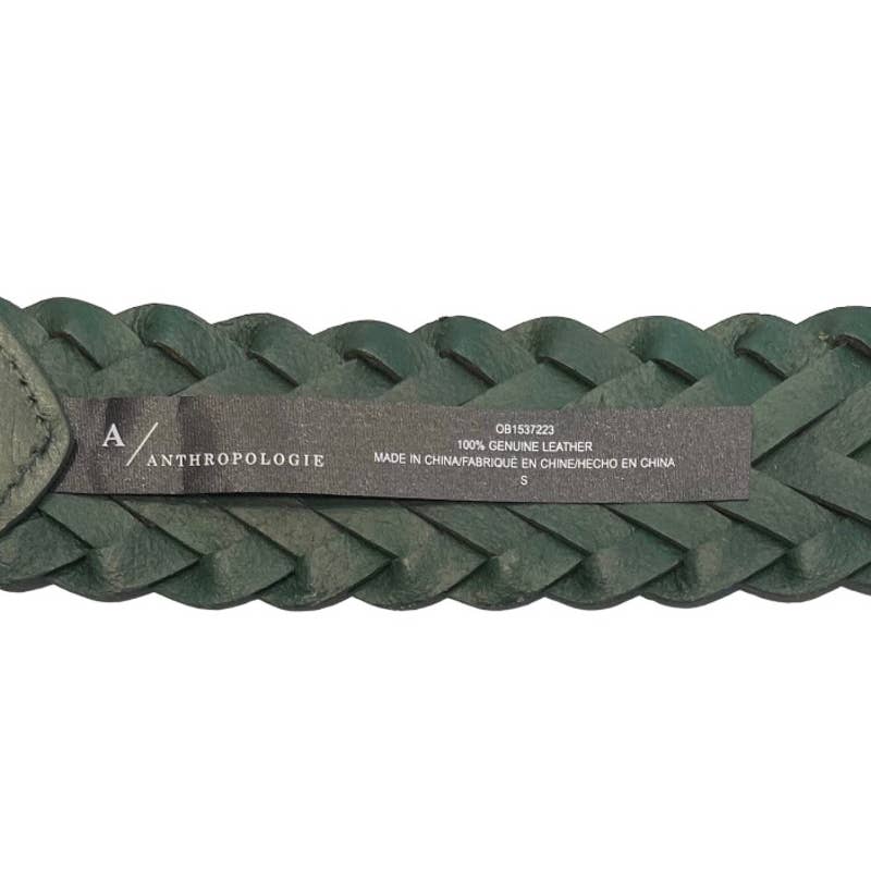 Anthropologie Green Woven Waist Leather Belt Size Small New - Premium  from Anthropologie - Just $99.00! Shop now at Finds For You