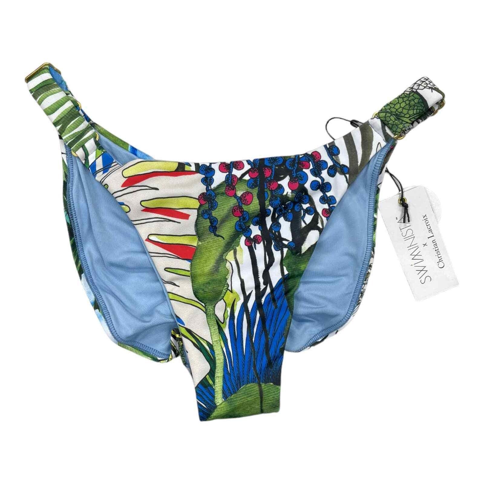 Christian Lacroix Swiminista Jardin Exo Chic Triangle Bikini Top Wise Bottom M - Premium  from Christian Lacroix - Just $89.00! Shop now at Finds For You