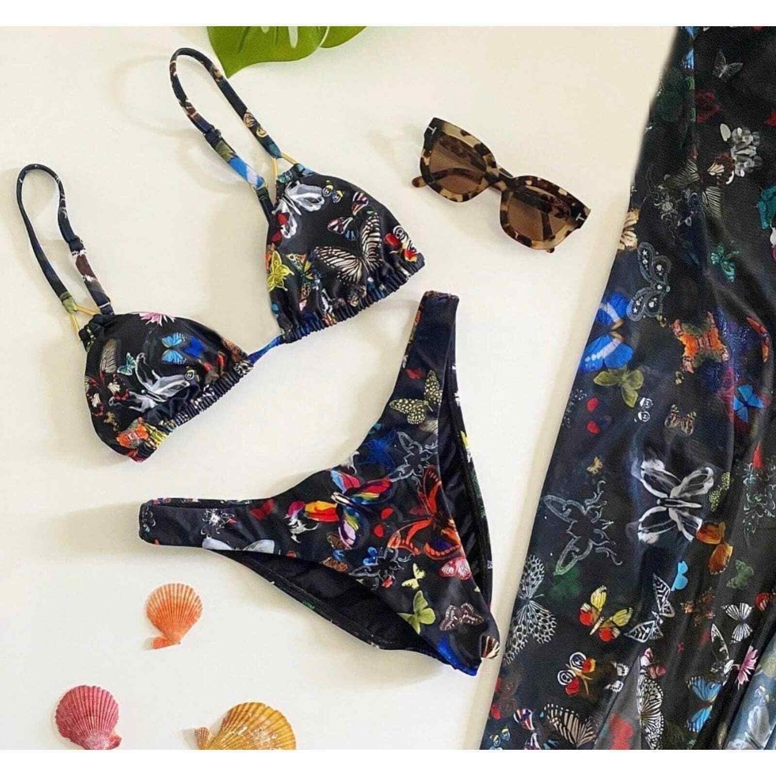 Christian Lacroix x Swiminista Butterfly Triangle Bikini Top Wise Bottom L - Premium Clothing, Shoes & Accessories:Baby:Baby & Toddler Clothing:Bottoms from Christian Lacroix - Just $89.0! Shop now at Finds For You