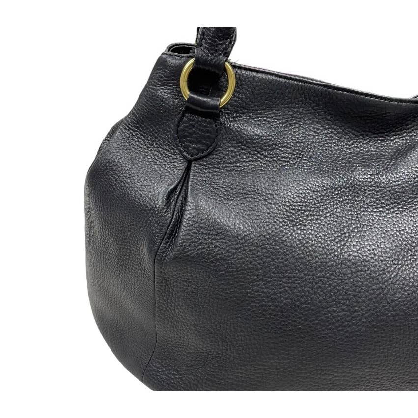J Crew Brompton Pebbled Leather Hobo Handbag Purse Bag Black - Premium  from J. Crew - Just $75.0! Shop now at Finds For You
