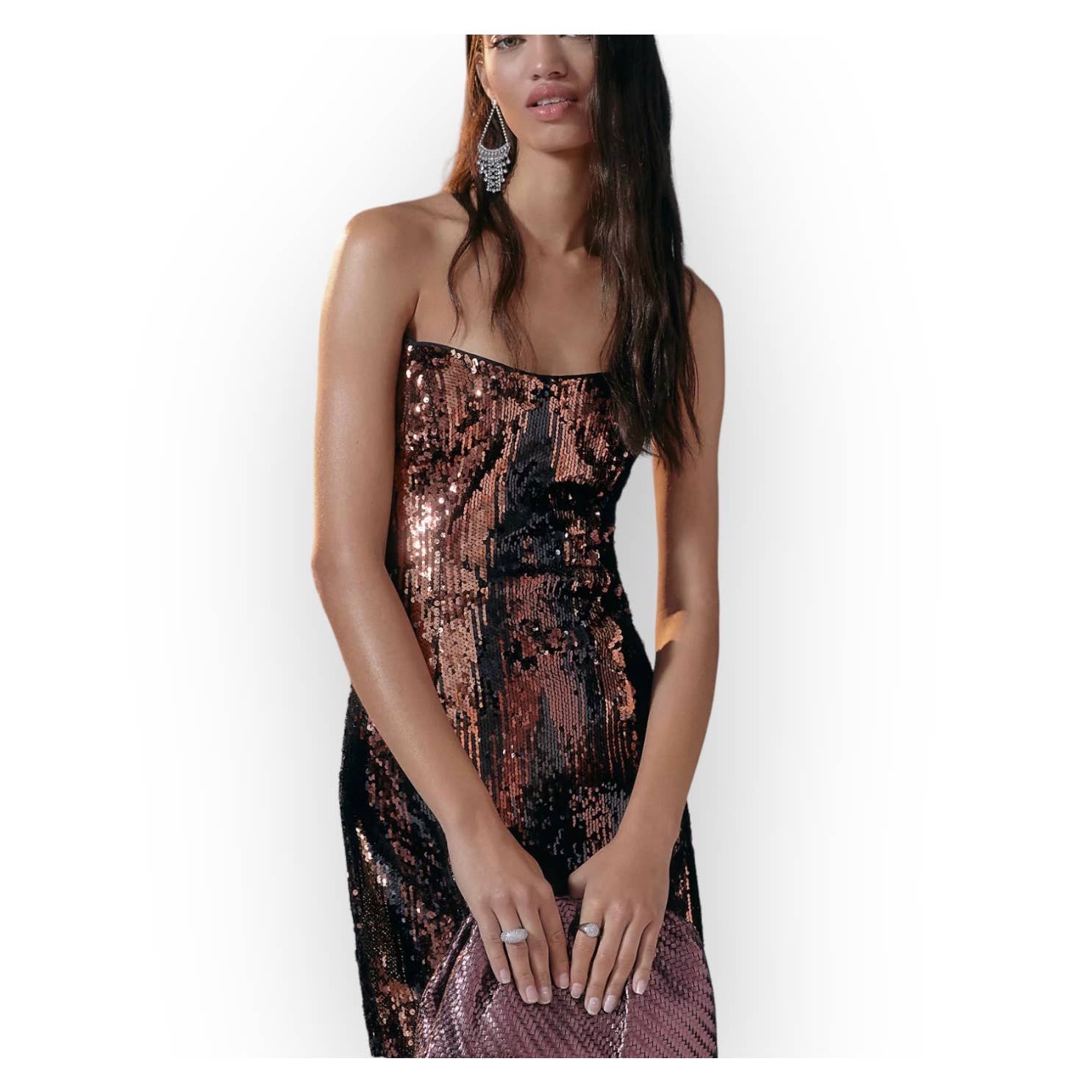 Anthropologie Strapless Sequin Mini Dress Plus Size 1X New Finds For You Anthropologie Strapless Sequin Mini Dress Plus Size 1X New Finds For You