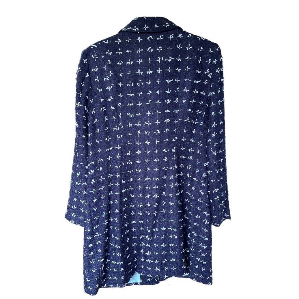 Sail to Sable Multi Tweed Butyon Front Coat Jacket Size M Navy/Sky New - Premium  from Sail to Sable - Just $179.0! Shop now at Finds For You