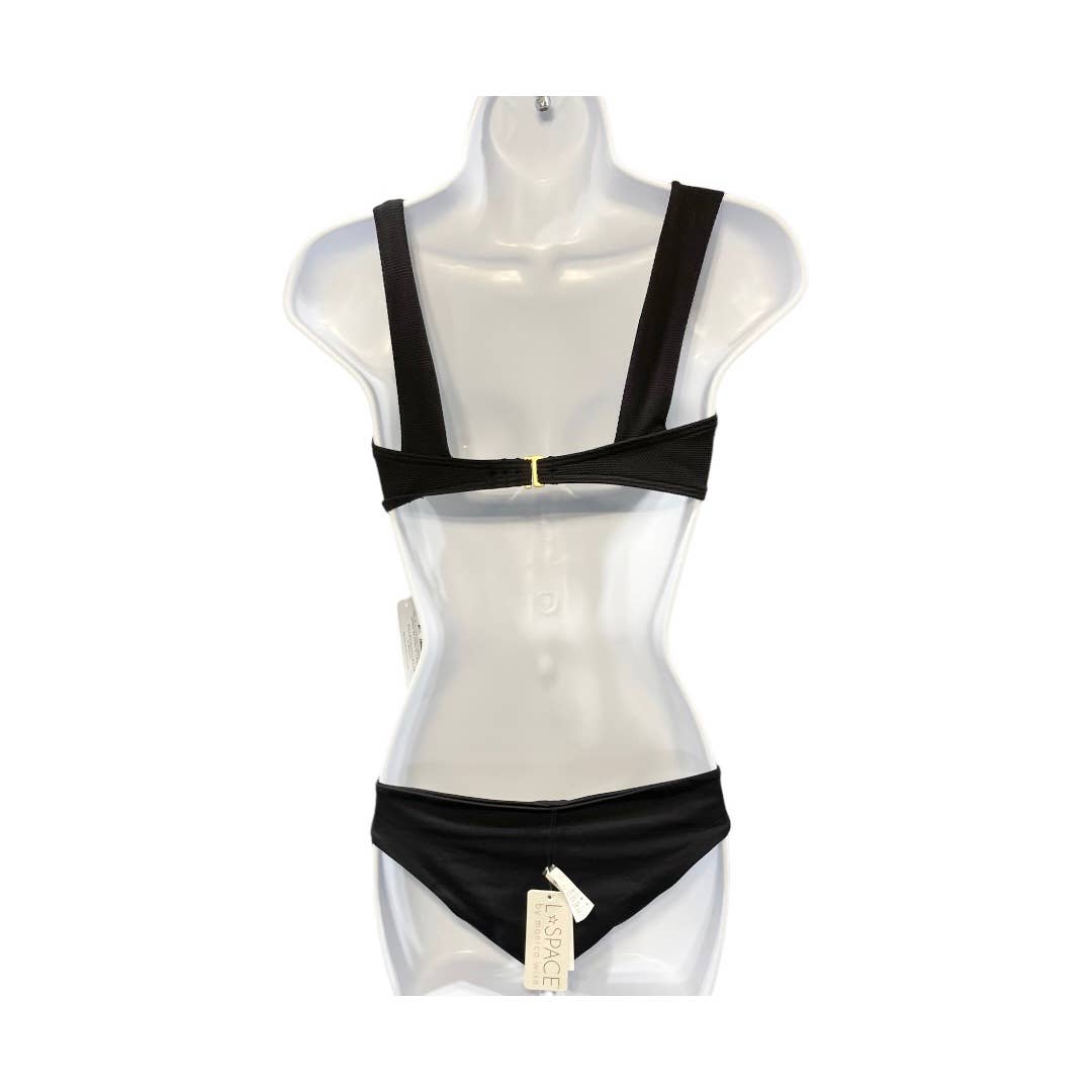 L*SPACE 2 Pc Set Odessa Corset Bikini Top Estella Bikini Bottom Black New - Premium  from L*SPACE - Just $90.0! Shop now at Finds For You