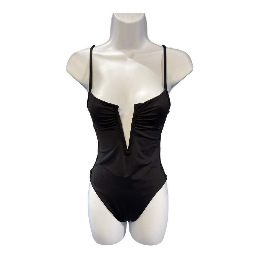 L*SPACE Revolve Roxanne One Piece Bitsy Cut Swimsuit Bathing Suit S Black New - Premium  from L*SPACE - Just $99.0! Shop now at Finds For You